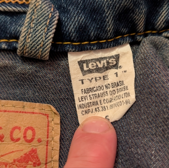 Woman's  Levi's jeans vest type 1 - Picture 4 of 4